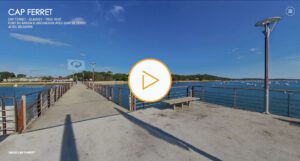 Virtuelle Touren - Das Foto zeigt eine Küstenlinie