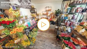Virtuelle Touren - Das Bild zeigt ein Blumengeschäft innen
