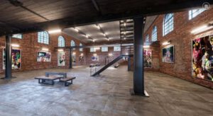 EISBOX Loft - Artfactory, Rental Art Space, Hallenansicht